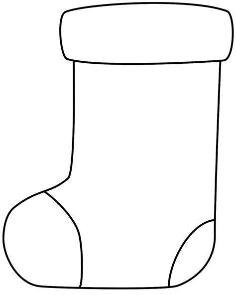 Printable Stocking Coloring Pages
